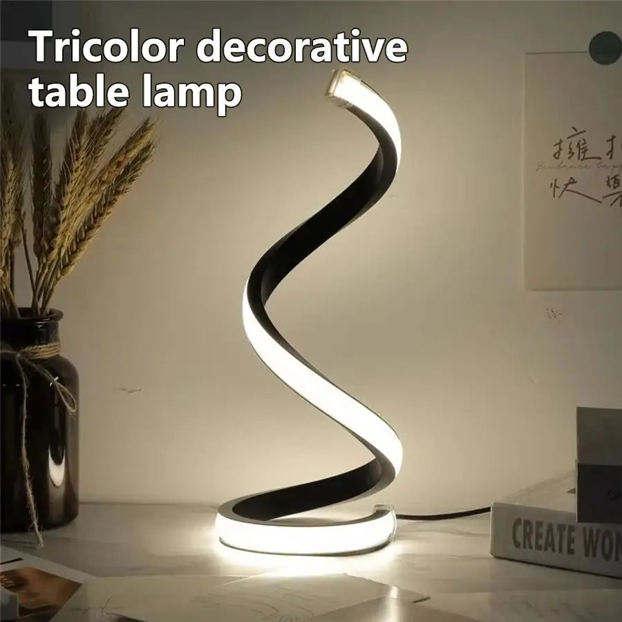 LED Spiral Table Lamp
