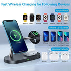 Magnetic 3-in-1 Wireless Charger Station