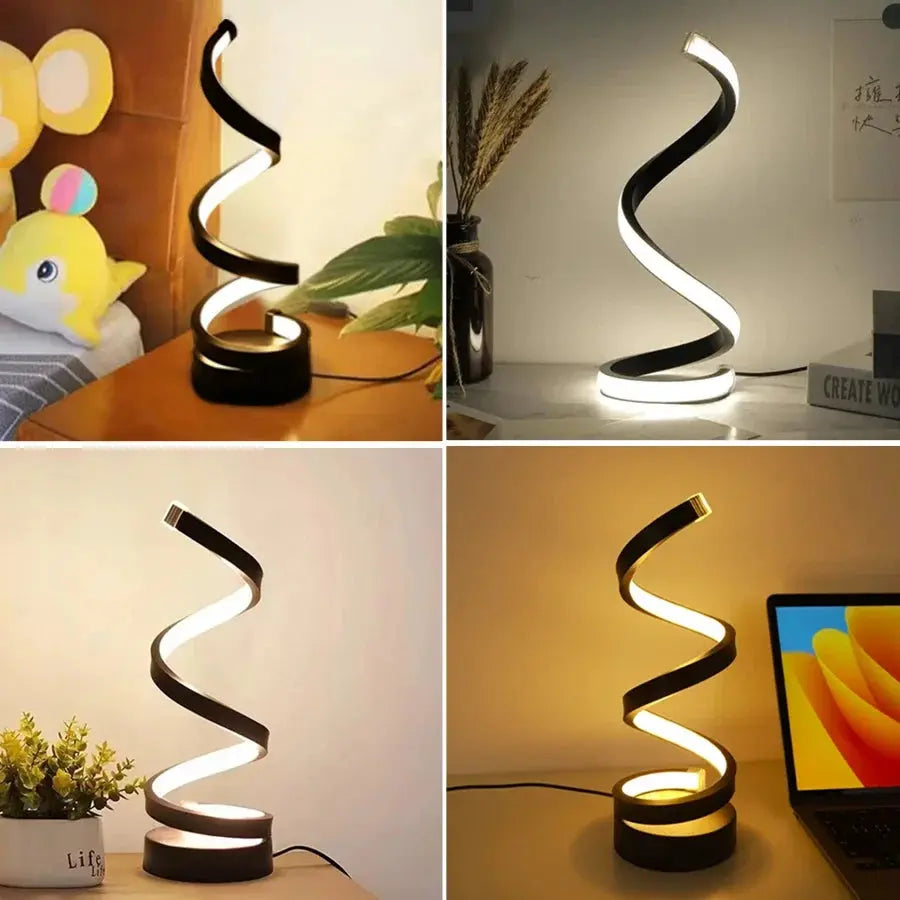 LED Spiral Table Lamp