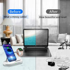 Magnetic 3-in-1 Wireless Charger Station